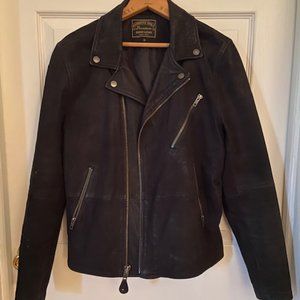 Members Only Women's Leather Biker Jacket Sz S